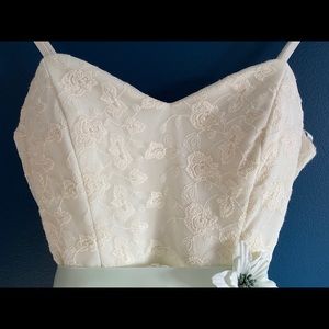 White dress, formal wear, size S